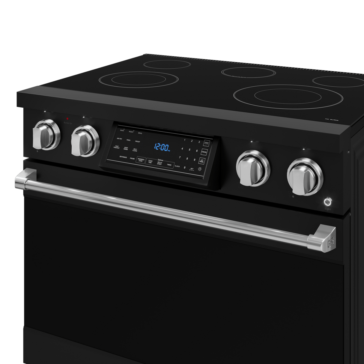 36 Inch Professional Electric Range With Tilt Panel Touch Control In Black/stainless Steel  Gordon Ramsay Series
