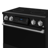 36 Inch Professional Electric Range With Tilt Panel Touch Control In Black/stainless Steel  Gordon Ramsay Series