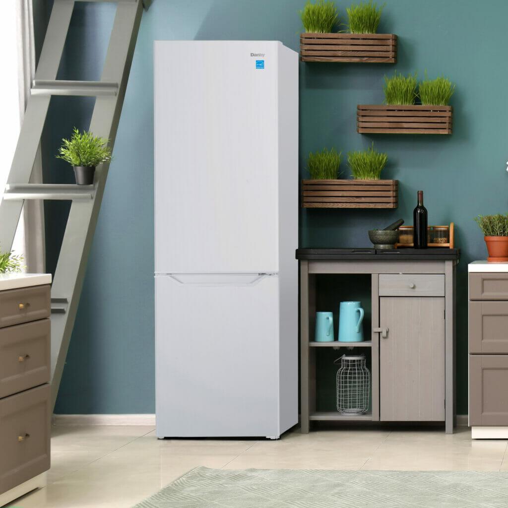 Danby 10 cu. ft. Bottom Mount Apartment Size Fridge in White