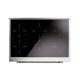 ILVE UNI366QNMPBUG Nostalgie II Noblesse 36 inch Induction Range (Solid Door, Burgundy, Brass)