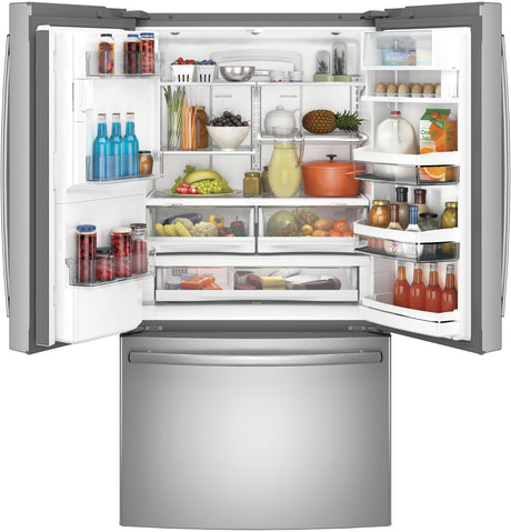 GE Profile™ Series ENERGY STAR® 22.1 Cu. Ft. Smart Counter-Depth French-Door Refrigerator with Keurig® K-Cup® Brewing System