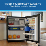 Avanti 1.6 Cu. Ft. Compact Refrigerator with Auto-Defrost, in Stainless (AVAR16F3S)