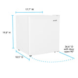 Avanti 1.6 Cu. Ft. Compact Refrigerator, Mini-Fridge, in White (AVRM16F0W)