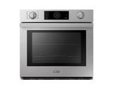 30" Steam-Assisted Single Wall Oven, Silver Stainless Steel