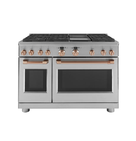 CAF(EBACK)™ 48" Brushed Copper Handle & Knob Set for Pro Range and Rangetop