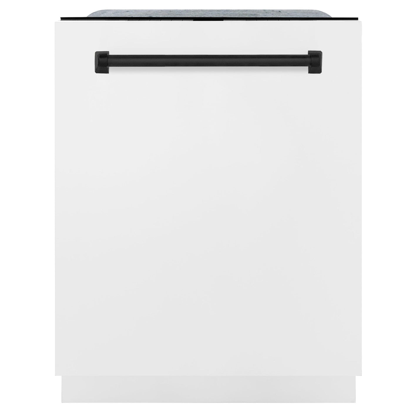 ZLINE Autograph Edition 24" 3rd Rack Top Touch Control Tall Tub Dishwasher in White Matte with Accent Handle, 51dBa (DWMTZ-WM-24) [Color: Matte Black]