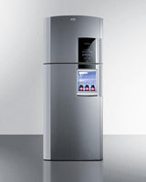 Counter Depth 18 CU.FT. Frost-free Refrigerator-freezer With Icemaker In Platinum With A Left Hand Door Swing, Part of the Ingenious Series Designed for True User Convenience