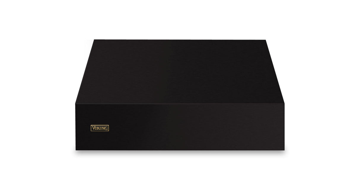 36"W. 18"H. Wall Hood (Finish: Onyx, Trim: Brushed Brass)
