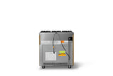 36"W. Open Burner Gas Range (Finish: Golden Hour, Trim: Brushed Brass, Fuel: Propane)