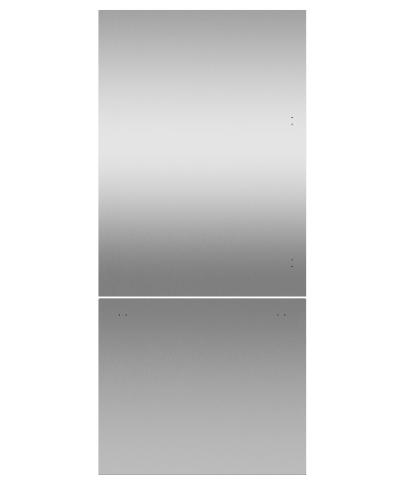 Door panel for Integrated Refrigerator Freezer, 36", Left Hinge
