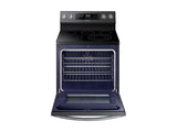 5.9 cu. ft. Freestanding Electric Range with True Convection in Black Stainless Steel