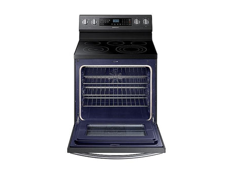 5.9 cu. ft. Freestanding Electric Range with True Convection in Black Stainless Steel