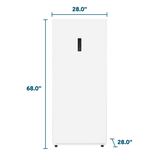 Element 14.0 cu. ft. Upright Convertible Freezer / Refrigerator - White, ENERGY STAR (EUF14CEEW)