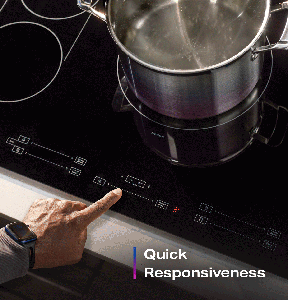 GE Profile™ ENERGY STAR® 36" Built-In Touch Control Induction Cooktop