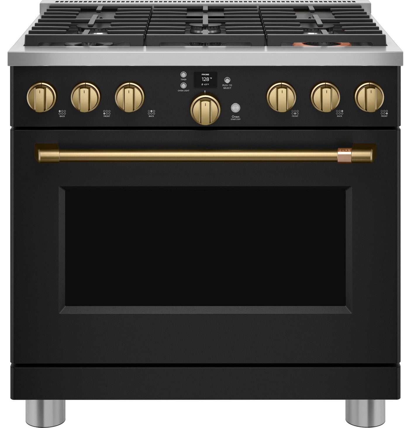 Café™ 36" Smart All-Gas Commercial-Style Range with 6 Burners (Natural Gas)