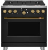 Café™ 36" Smart All-Gas Commercial-Style Range with 6 Burners (Natural Gas)