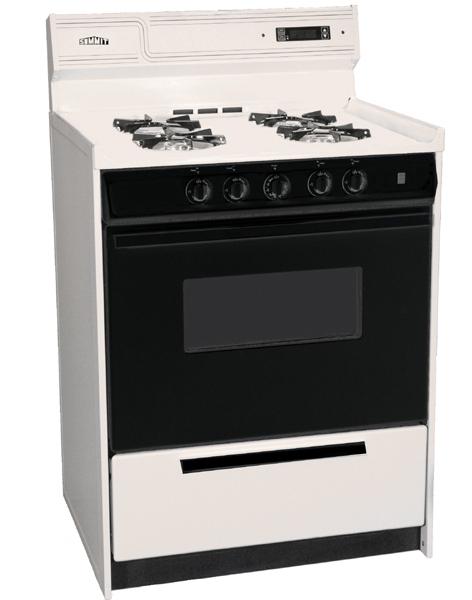 24" Wide Bisque Gas Range W/sealed Burners, Electronic Ignition, Digital Clock/timer, Black See-through Glass Oven Door and Light; Replaces Stm6307dfk