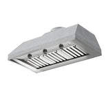 Outdoor Custom Insert for a 42" Wide Custom Hood, 1200 CFM, LED Lights, Pro Baffle Filters