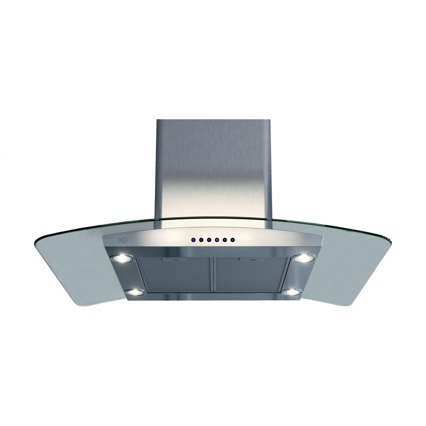 36" CCC 600/395 CFM Island Hood Stainless/Glass