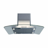 36" CCC 600/395 CFM Island Hood Stainless/Glass