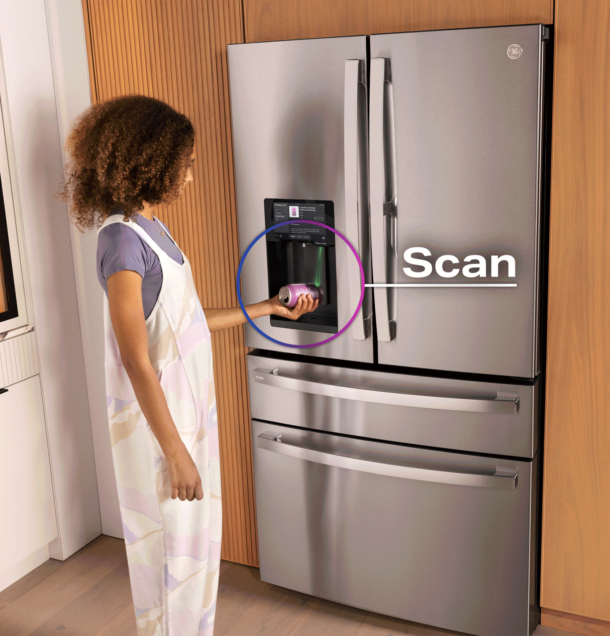 GE Profile™ ENERGY STAR® 22.4 Cu. Ft. Smart Counter-Depth 4-Door French-Door Refrigerator with Kitchen Assistant™