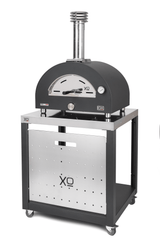 Countertop Hybrid Gas & Wood Oven in Black