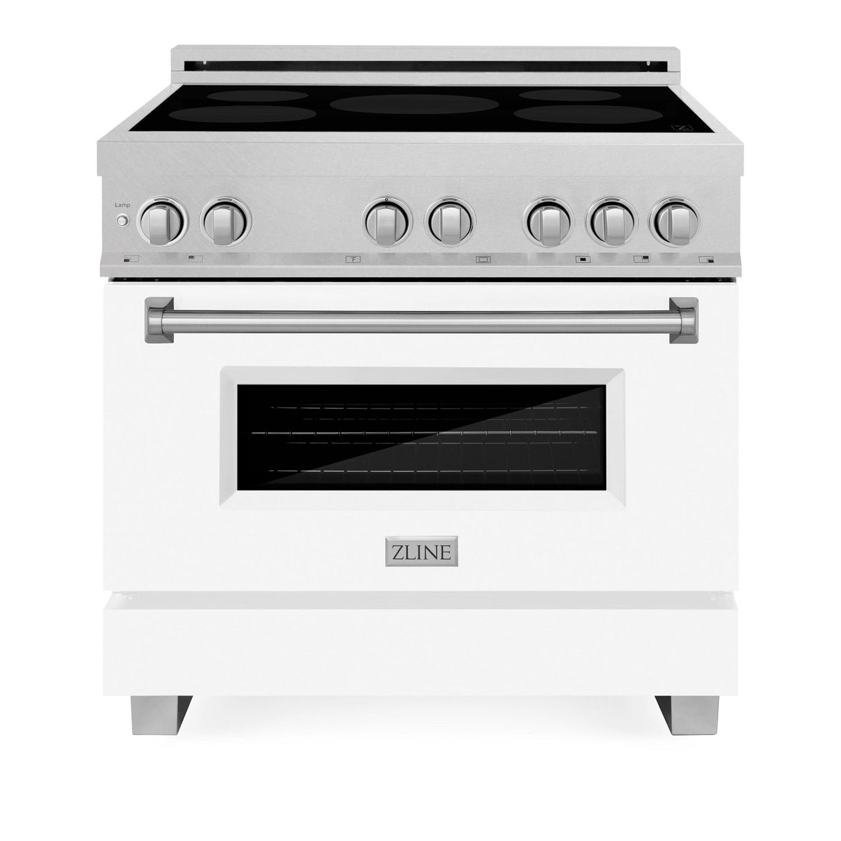 ZLINE 36" 4.6 cu. ft. Induction Range with a 5 Element Stove and Electric Oven (RAINDS-36) [Color: White Matte]