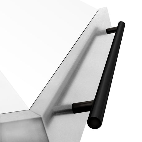 30 in. ZLINE Autograph Edition DuraSnow Stainless Steel Range Hood with White Matte Shell and Accented Handle (8654SNZ-WM30) [Color: Matte Black]