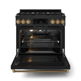 36 Inch Professional Lp Range With Tilt Panel Touch Control In Black/bronze  Gordon Ramsay Series