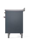 ILVE UNDI406QNMPBGP Nostalgie II Noblesse 40 inch Induction Range (Solid Door, Blue Grey, Copper)