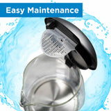 Danby 1.2L Glass Kettle in Black