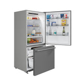 Forno Milano 2-Piece 62-Inch Freestanding Dual Bottom Freezer Refrigerator, Stainless Steel - 34.4 cu.ft, Touch Control, Ice Maker