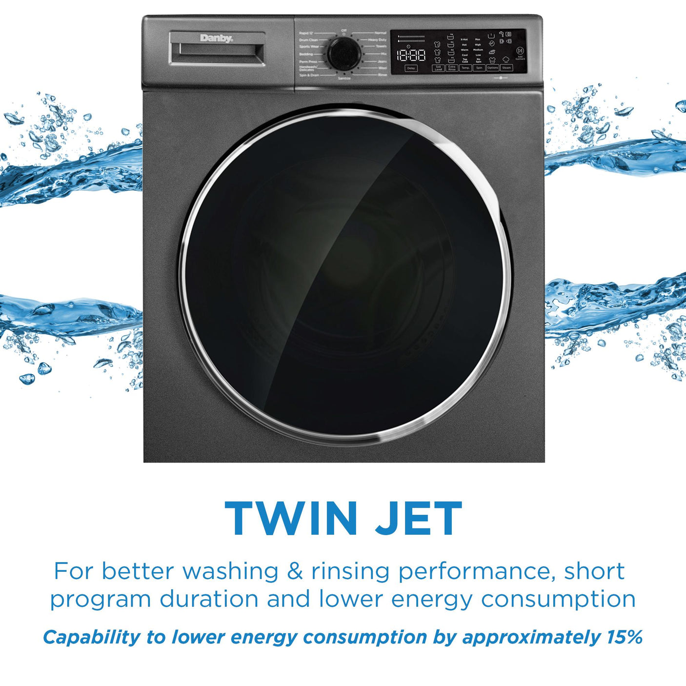Danby 2.2 cu. ft. 24" Front Load Washing Machine