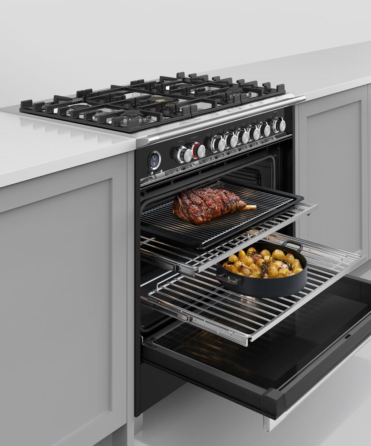 36" Series 9 Classic 5 Burner Dual Fuel Self-Cleaning Range