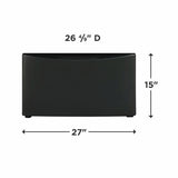 Luxury-Glide® Pedestal with Spacious Storage Drawer