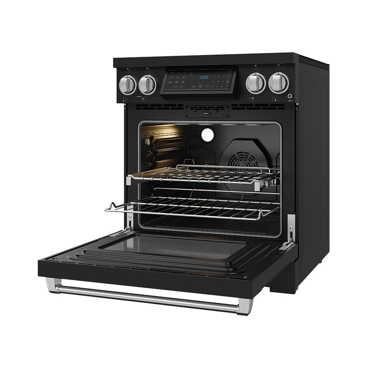 30 Inch Professional Induction Range With Tilt Panel Touch Control In Black and Stainless Steel  Gordon Ramsay Series
