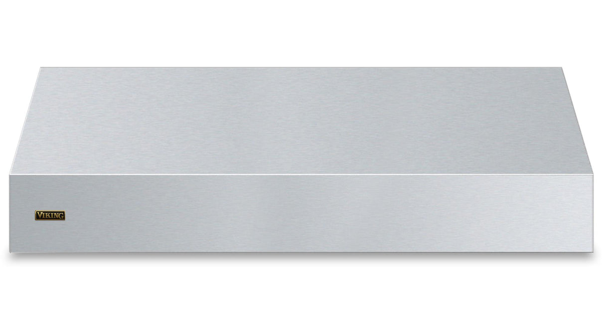 60"W. 18"H. Wall Hood (Finish: Stainless Steel, Trim: Brushed Brass)