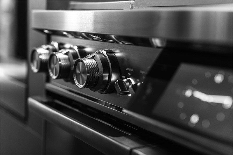 48" Pro Dual-Fuel Steam Range, Graphite Stainless Steel, Natural Gas/High Altitude