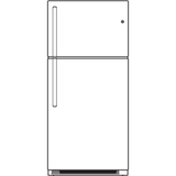 GE® 20.8 Cu. Ft. Top-Freezer Refrigerator