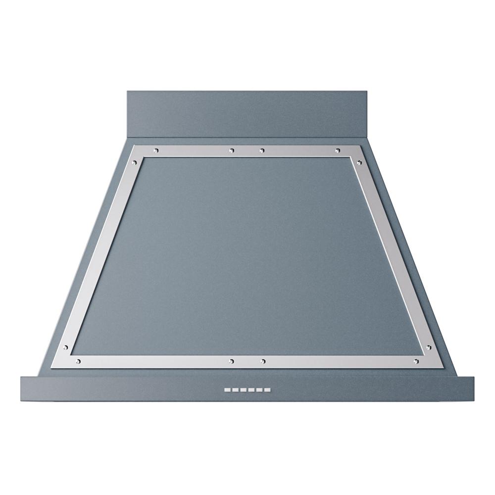ILVE UANB36BGC Nostalgie Noblesse 36 inch Range Hood (Blue Grey, Chrome)