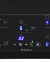 36 Inch Induction Cooktop In Black Glass With 5 Elements
