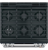 Café™ 30" Smart Slide-In, Front-Control, Dual-Fuel Range with Warming Drawer