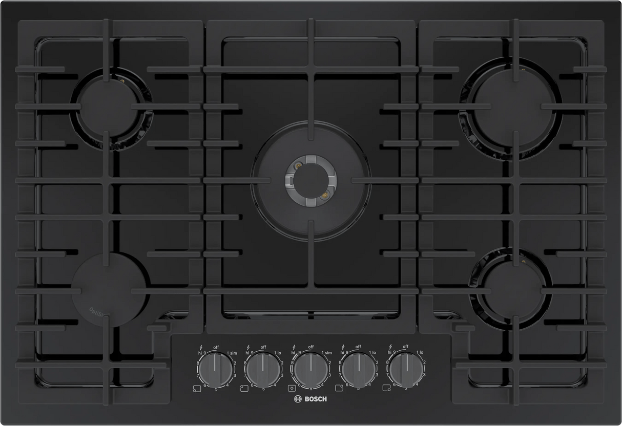 800 Series Gas Cooktop 30" Black
