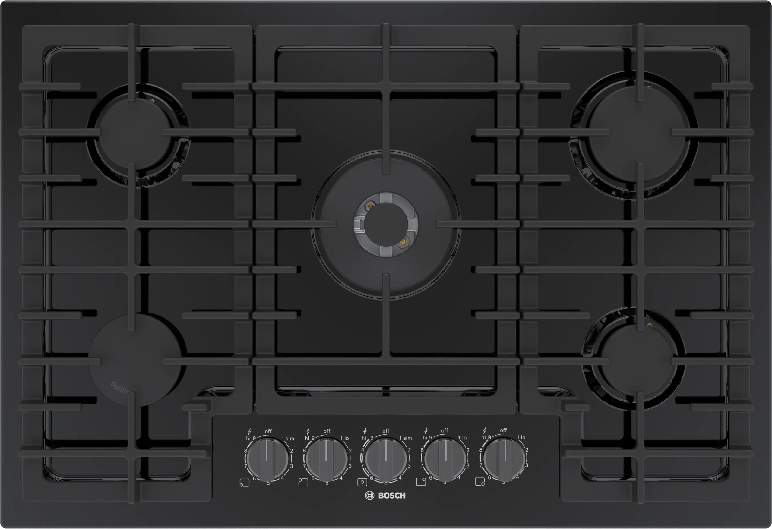 800 Series Gas Cooktop 30" Black