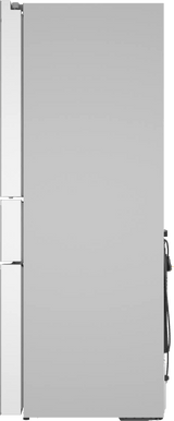 800 Series French Door Bottom Mount Refrigerator, Glass door 36" White, Total No Frost