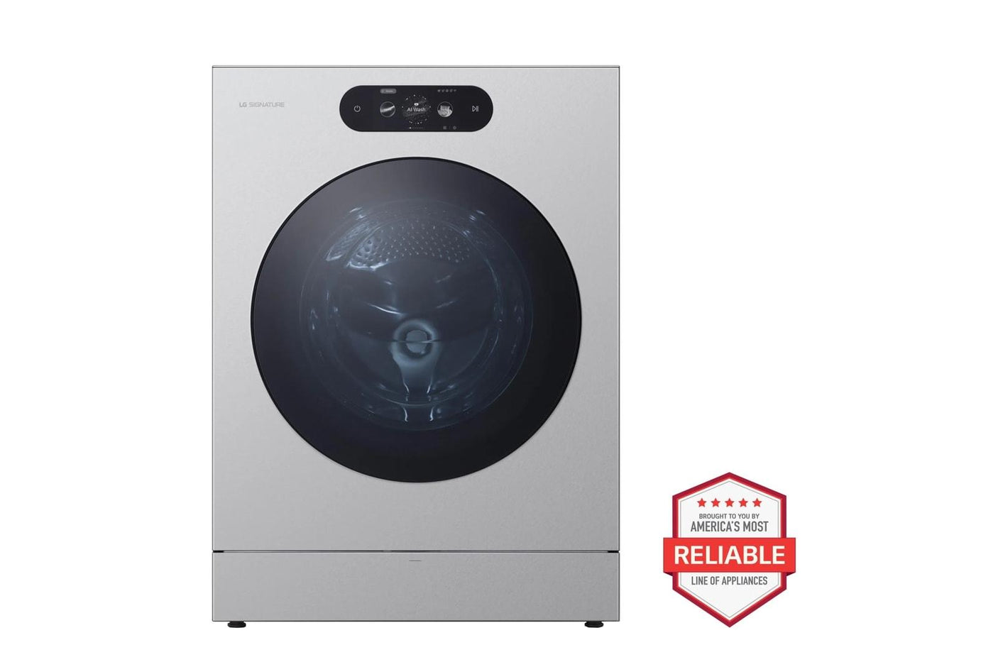 LG SIGNATURE 5.8 cu. ft. Mega Capacity Smart Front Load Washer with Built-In Intelligence, TurboWash® 360(degree), ezDispense® and Touch LCD Control