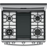 GE Profile™ Series 30" Free-Standing Gas Convection Range with Warming Drawer
