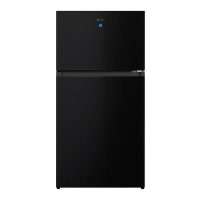 Verona VEFTF3018RBK 30 inch Top Freezer Refrigerator with 18.1 cu. ft. Total Capacity, LED Lighting, Reversible Doors, Gallon Door Storage, Recessed Handle, Energy Star (Black)