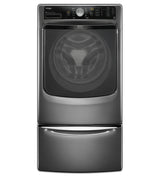 15.5" Laundry Pedestal with Chrome Handle and Storage Drawer