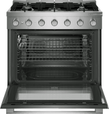 500 Series, Dual fuel freestanding range, 36'', Stainless steel